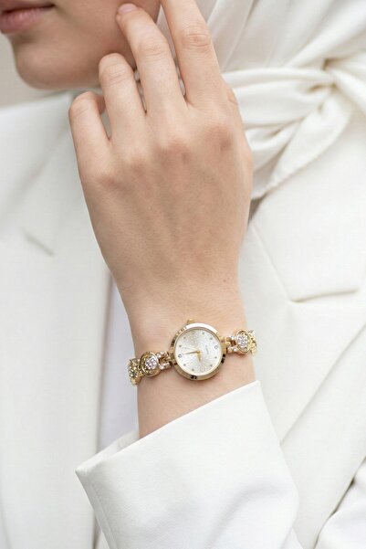 InStyle Gold Shaped Cord Elegant Women Wrist Watch