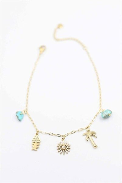 MENESSA Charm anklet - gold