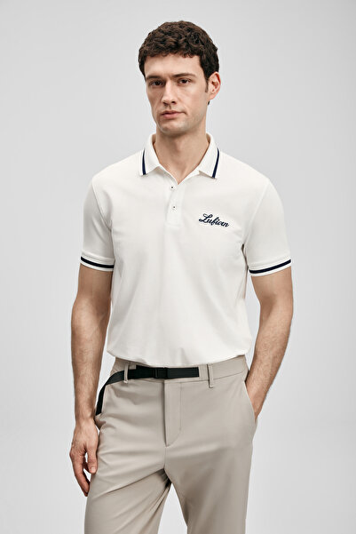 Lufian Artos Smart Men's Polo Shirt Off-White