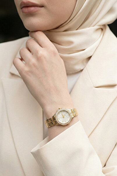 InStyle Square Cord Gold Women's Wristwatch