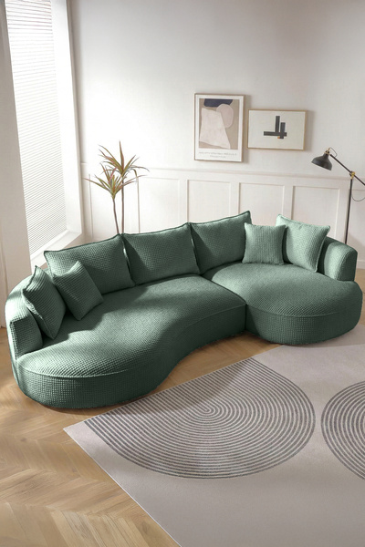 Eymense Venedik Plus Köşe Koltuk Sağ Köşe Yeşil