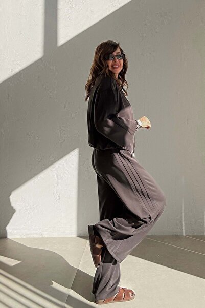 ELVAN TOLON Anthracite Modal Bomber Sports Set