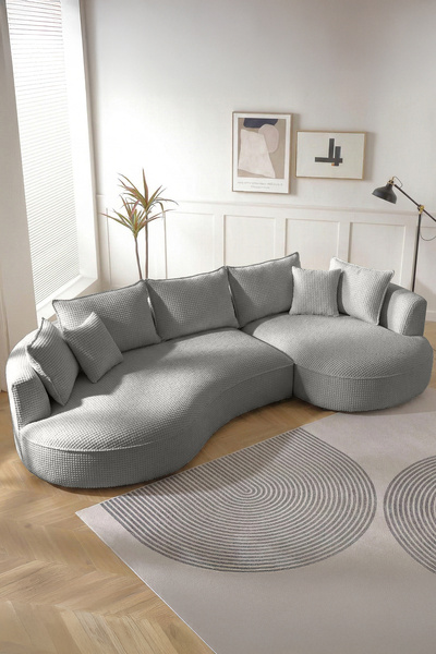 Eymense Venedik Plus Köşe Koltuk Sağ Köşe Gri