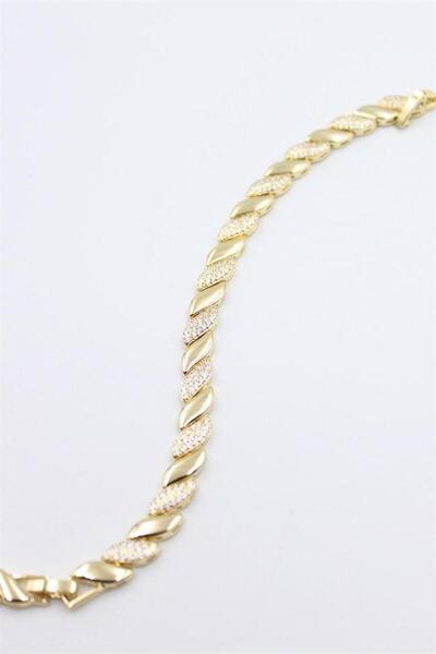 MENESSA سوار شوبينج المرصع بالأحجار - ذهبي