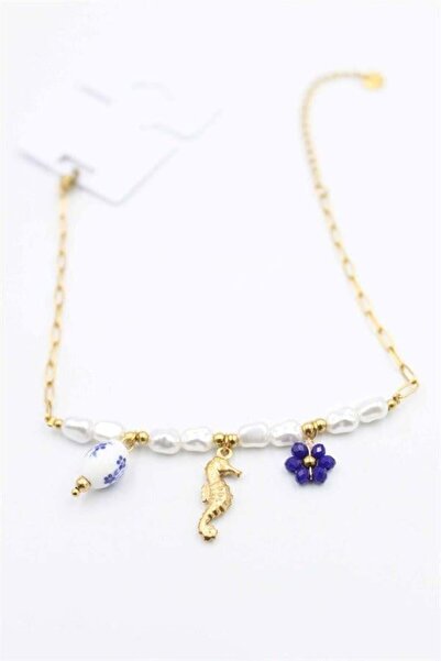 MENESSA Sea Horse Anklet - Gold