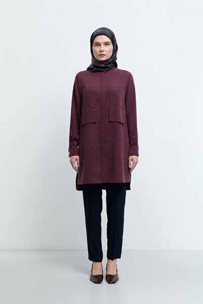 Tuğba Beli Lastikli Basic Pantolon - Lacivert