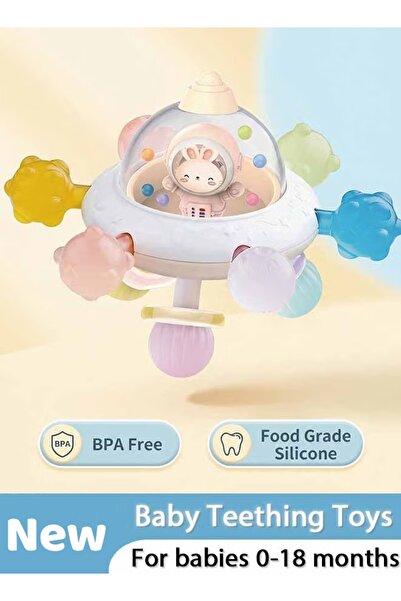 Generic Baby Teething Toy Infant Sensory Chew Rattles Toy Newborn Montessori ...