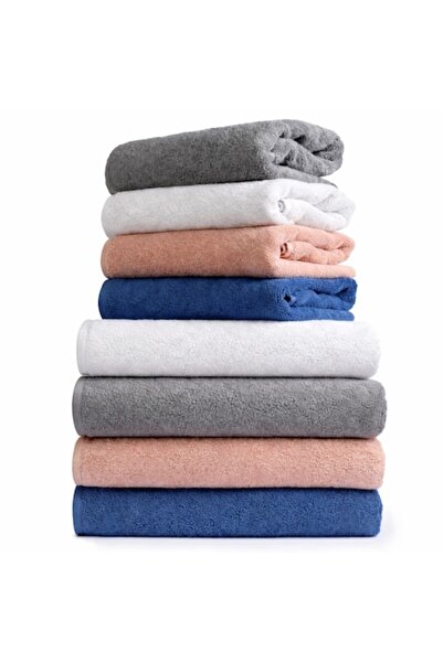 OEM Set of 8 premium Pure Terry bath towels, 100% Cotton , fluffy, dense, abs...