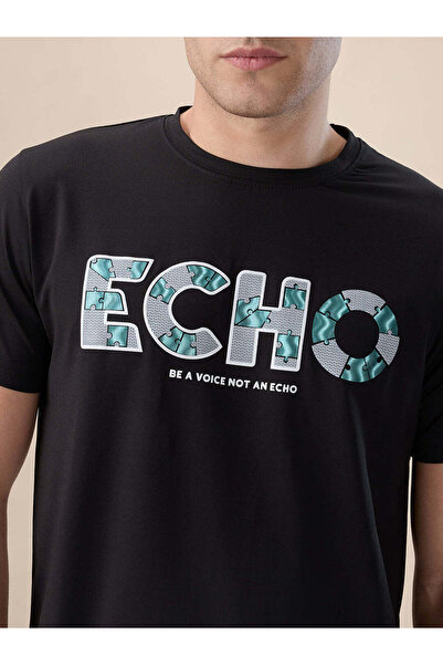 STATUS QUO Chest Graphic Print Regular Fit Black T-shirt