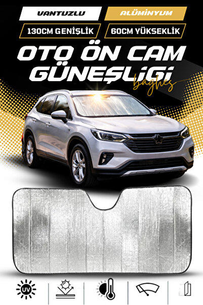 Baghes 130 X 60 Cm Araba Ön Cam Güneşlik Cam Güneşliği Otomobil Güneşlikleri ...