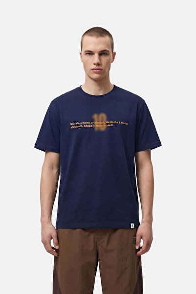 Socrates Dergi تي شيرت إن بييدي 10 بريميوم - أزرق داكن