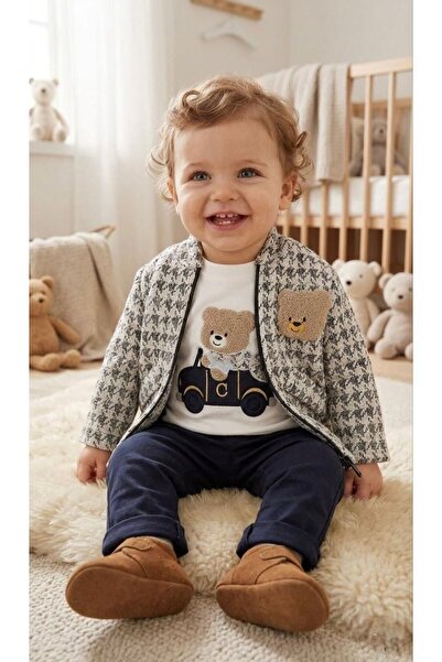 Miniminnakkidswear Boy's Top and Bottom 3-Piece Set 3-18 Months