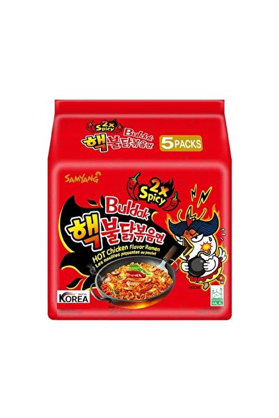 Trendyol Generic ساميانغ بولداك رامين بنكهة الدجاج الحار مرتين | عبوة من 5 قط...