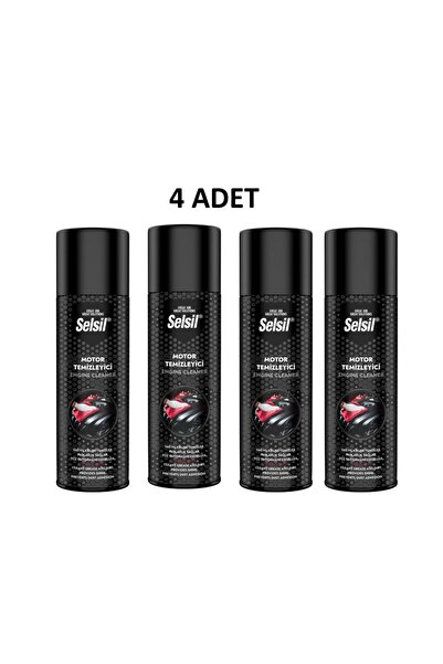 Selsil Susuz Motor Temizleme Spreyi 500ml 4 Adet