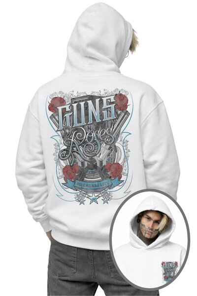 Fuddy Moda Ουνισέξ oversized Guns N Roses Reckless Life Sırt με τύπωμα με κου...