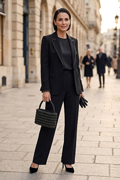 VAROL ÇANTA فستان سهرة نسائي من فارول 431 حقيبة أسود