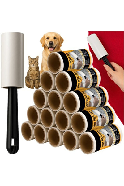 varioshop Set of 15 VarioShop® Adhesive Rolls for Cleaning Hair and Fur from ...
