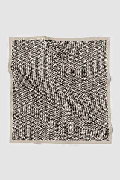 Buttonscarves وشاح مربع من قماش الفوال بتصميم بريزم - توستي