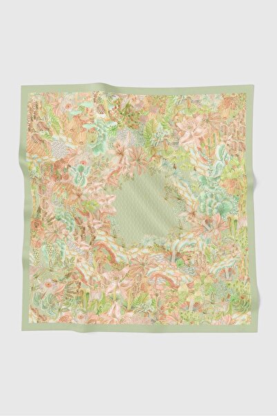 Buttonscarves Forestis Vual Kare Eşarp - Pineleaf