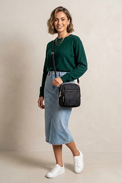 Silver Polo SP1220-M206 Дамска чанта през рамо, черна