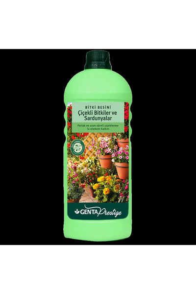 Genta Prestige Çiçekli Bitkiler ve Sardunyalar Sıvı Bitki Besini 1000 ml – Uz...