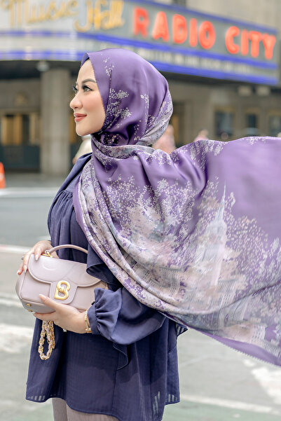 Buttonscarves New York 3 Saten Şal - Financial District