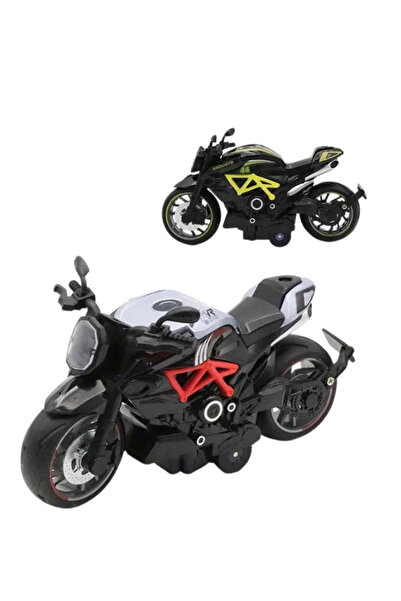 OEM Motocicleta Metalica Die-Cast 12-14cm pentru Copii, Model Sport cu Functi...
