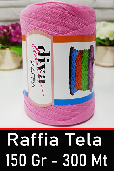 Diva İplik Tela Rafya İp - 150 Gram - 300 Metre - Çanta & Aksesuar İpliği - 2...