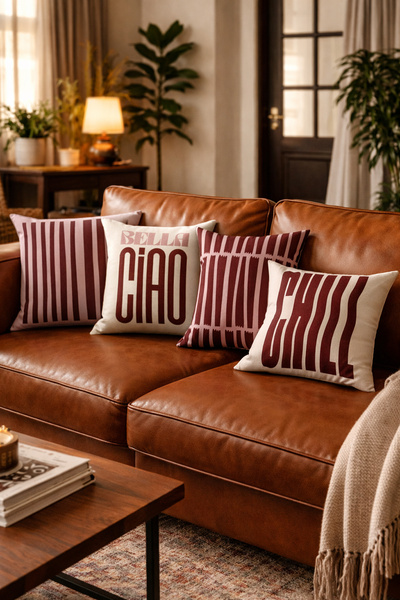 Evdek Двосторонній чохол для подушки з 4-ма кишенями 6EMD8