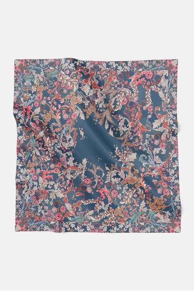 Buttonscarves Royale Grandeur Vual Eşarp - Prussian