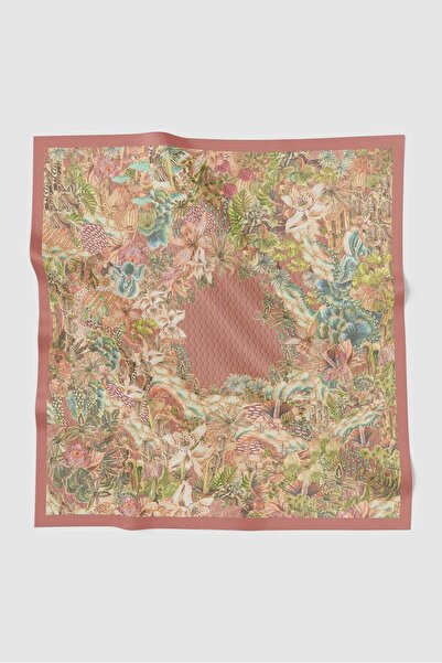 Buttonscarves Forestis Vual Square Scarf - Sandalwood
