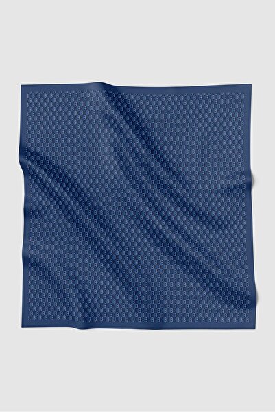 Buttonscarves وشاح بريزم فوال مربع - توت أزرق