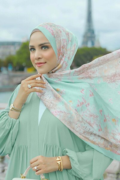 Buttonscarves Parisian Satin Shawl - Bonbon