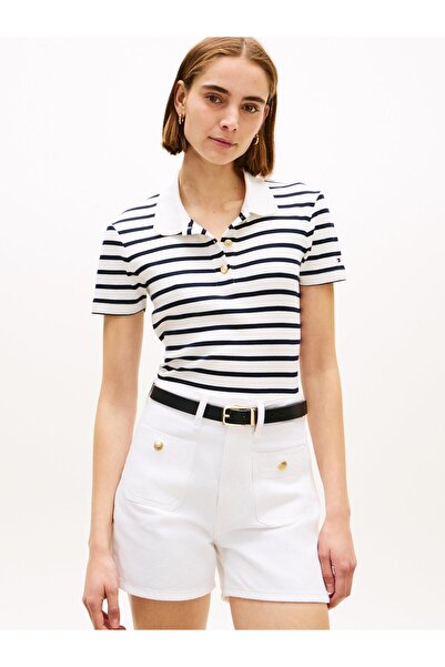 Tommy Hilfiger GOLD BUTTON SLIM SS POLO