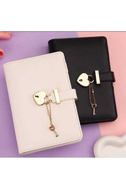 Bütçe Planlayıcı Para Organizeri - Suni Deri Kilitli Ajanda (Sticker Hediyeli)