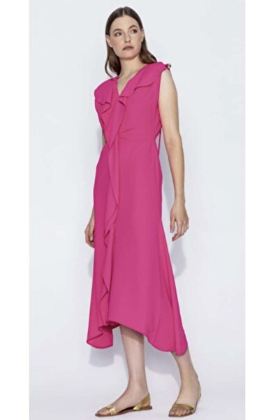 Generic Fuchsia Crepe dress