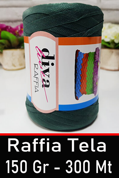 Diva İplik Тканина Рафія - 150 грам - 300 метрів - Нитки для сумок та аксесуа...