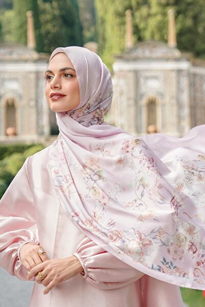 Buttonscarves Farra Saten Şal - Sweetpea