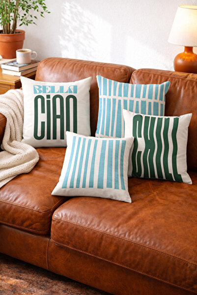 Evdek Double Side Printed 4-Pack Cushion Cover 6Emd7