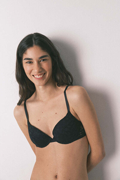 Women'secret Black lace BEAUTIFUL padded classic bra