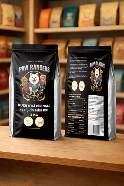 Paw Ranger Pure&Real KUZULU MİNİ IRK YETİŞKİN KÖPEK MAMASI-5 KG