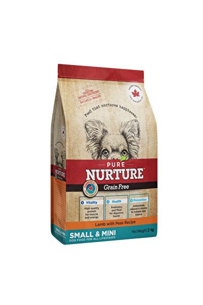 Pure Nurture Hrana pentru caini de talie mica si mini Grainfree, cu miel si m...