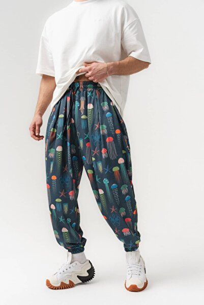 go gang own Sea Noise Bel ve Paça Lastikli Pileli Şalvar