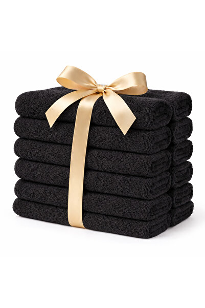 The Cotton Connection Terry Cotton Face Towels - Pack of 12 | Ultra Soft, Hig...