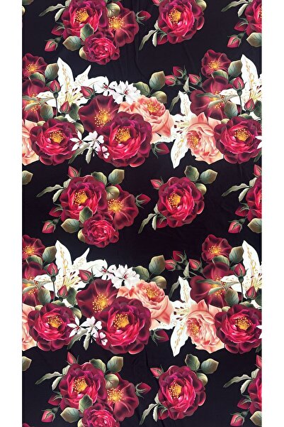 EDABASKI Sandy Kumaş Dijital Baskılı Canlı Renklerde Elbise, Etek , Kimono Ku...