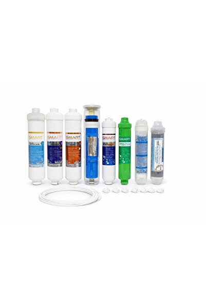 Smart 8 Aşamalı Su Arıtma Cihazı Filtre Seti – Membran Dahil – Açık Kasa Uyum...