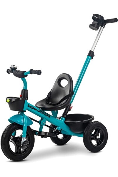 BAYBEE 2-in-1 Baby Tricycle with Adjustable Parental Push Handle & Seat Belt ...