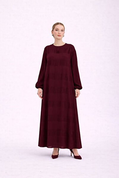 Nurcan Çetin 10181 Heddy Kare Patterned Dress