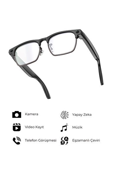 DVYEN G3 Akıllı Kamera Gözlüğü Bluetooth Müzik Dinleme Fotoğraf Video Kaydı A...
