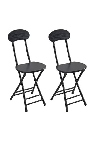 NKX Pack of 2 Portable Folding Chair for Home Dining and Outdoor Picnic Use